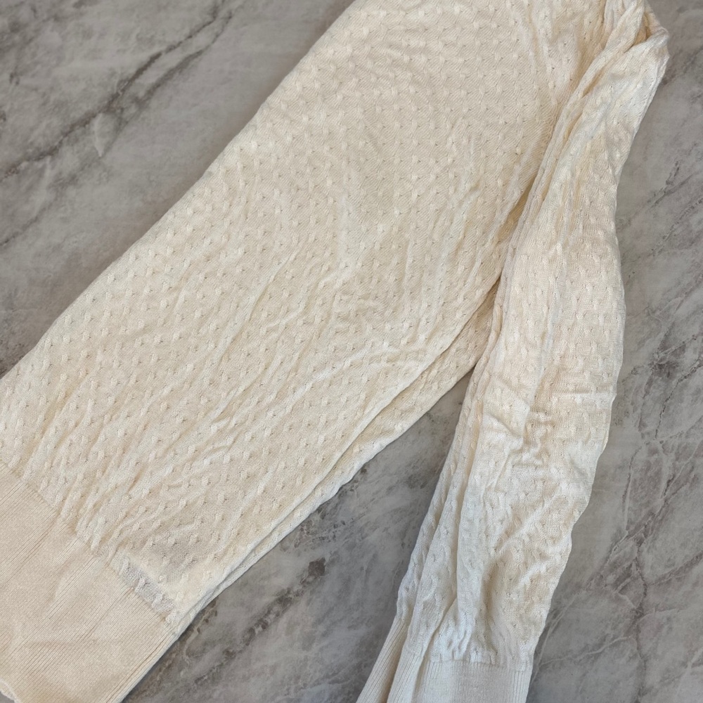 HM White Detailed Sweater